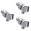 3Stk Wandhalter Verstellbar Mit Robustem ABS Material 6
