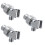 3Stk Wandhalter Verstellbar Mit Robustem ABS Material 7