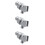 3Stk Wandhalter Verstellbar Mit Robustem ABS Material 8