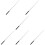 6Stk Tragbarer Whiteboard Pointer Schwarz Mit Schwammgriff 10