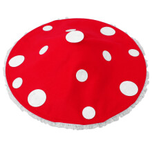 2St Rood Oversized Paddenstoel Hoed Kinderen Met Kant Voor Cosplay