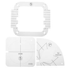 9St Acryl Patchwork Sjablonen Set Met Anti-Slip Voor Naaien En Quilt