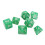 35Pcs Pearl White Plastic Dice Set Polyhedral for Board & Digital Games 10