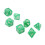 35Pcs Pearl White Plastic Dice Set Polyhedral for Board & Digital Games 12