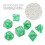 35Pcs Pearl White Plastic Dice Set Polyhedral for Board & Digital Games 8