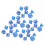 35Pcs Plastic Dice Kit Pearl Pattern White Numbers for Board & Digital Games 1
