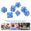 35Pcs Plastic Dice Kit Pearl Pattern White Numbers for Board & Digital Games 3