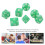 35Pcs Pearl White Plastic Dice Set Polyhedral for Board & Digital Games 7