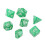 35Pcs Pearl White Plastic Dice Set Polyhedral for Board & Digital Games 5