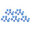 35Pcs Plastic Dice Kit Pearl Pattern White Numbers for Board & Digital Games 13