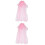 2St Roze Sluier Hoofdband Kinderfeest En Performance 5