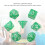 35Pcs Pearl White Plastic Dice Set Polyhedral for Board & Digital Games 6