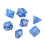 35Pcs Plastic Dice Kit Pearl Pattern White Numbers for Board & Digital Games 8
