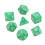 35Pcs Pearl White Plastic Dice Set Polyhedral for Board & Digital Games 3