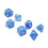 35Pcs Plastic Dice Kit Pearl Pattern White Numbers for Board & Digital Games 12
