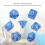 35Pcs Plastic Dice Kit Pearl Pattern White Numbers for Board & Digital Games 6