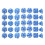 35Pcs Plastic Dice Kit Pearl Pattern White Numbers for Board & Digital Games 2