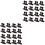 32St Plastic Kabelclips Zwart Compact Voor Auto Draadbeheer 3