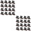 32St Plastic Kabelclips Zwart Compact Voor Auto Draadbeheer 6