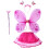 8St Roze Vleugels Set Met Tutu En Haarband 1