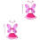 8St Roze Vleugels Set Met Tutu En Haarband 3