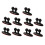 32St Plastic Kabelclips Zwart Compact Voor Auto Draadbeheer 9