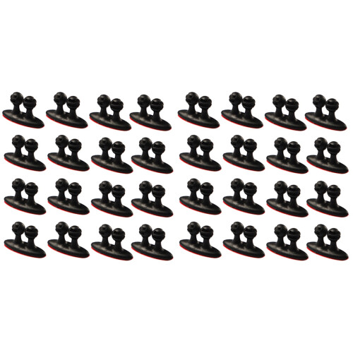 32St Plastic Kabelclips Zwart Compact Voor Auto Draadbeheer 1