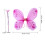 8St Roze Vleugels Set Met Tutu En Haarband 8