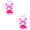 8St Roze Vleugels Set Met Tutu En Haarband 6