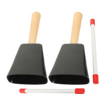 1Set Draagbare Cowbell Met Handvat Voor Kinderen En Feesten