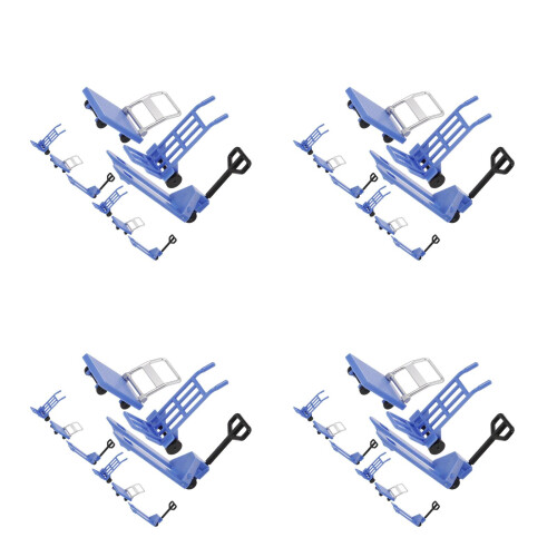 12Sets Mini Heftruck Speelgoed Plastic Leer- En Decoratie 2