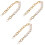 3St Wit Parel Ketting Tasriem Handvat Accessoire Goud 3
