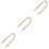3St Wit Parel Ketting Tasriem Handvat Accessoire Goud 5