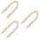 3St Wit Parel Ketting Tasriem Handvat Accessoire Goud 7