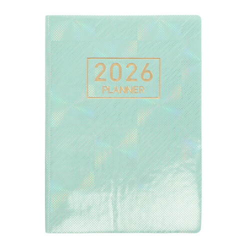 3St Lichtgroene Mini Planner 2026 A7 Pocket Kalender PU