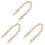 3St Wit Parel Ketting Tasriem Handvat Accessoire Goud 2