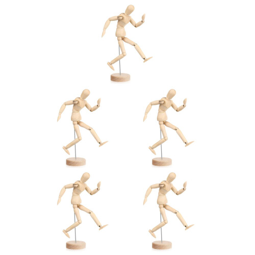 5St Posabele Human Model Voor Tekenen En Decoratie Multi 1