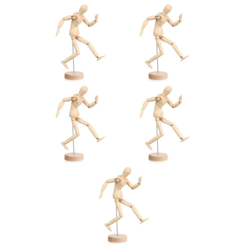 5St Posabele Human Model Voor Tekenen En Decoratie Multi 2