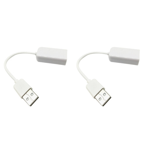2Pièces Adaptateur USB 2.0 7.1 Canaux 3D Pour Laptop 1