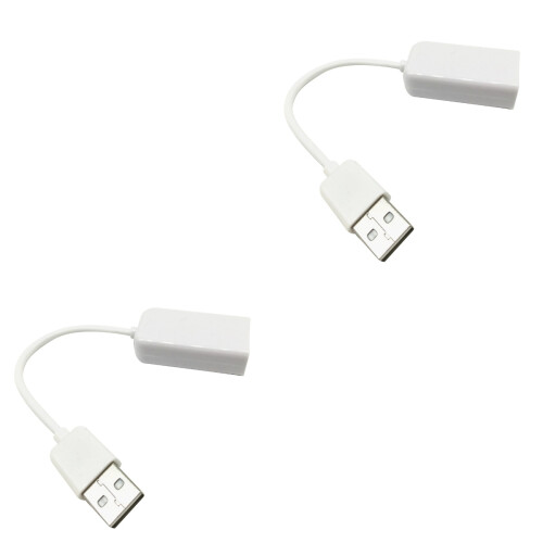 2Pièces Adaptateur USB 2.0 7.1 Canaux 3D Pour Laptop 2
