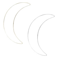 8Pièces Cercles Métalliques Transparents Lune Pour Décorations