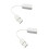 2Pièces Adaptateur USB 2.0 7.1 Canaux 3D Pour Laptop 7