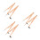 6Pièces Compas Géométrique Bois Khaki Pour Tracer Et Mesure 5