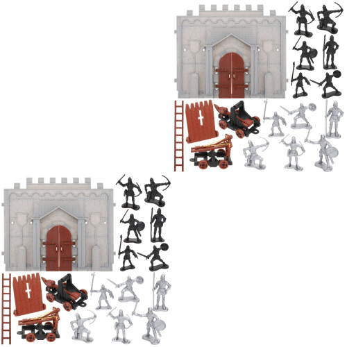2Ensembles Jouet Miniature Figurines Couleurs Assorties 2