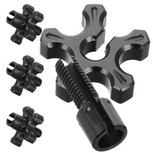 8Pièces Boulons Aluminium Noir