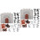 2Ensembles Jouet Miniature Figurines Couleurs Assorties 4