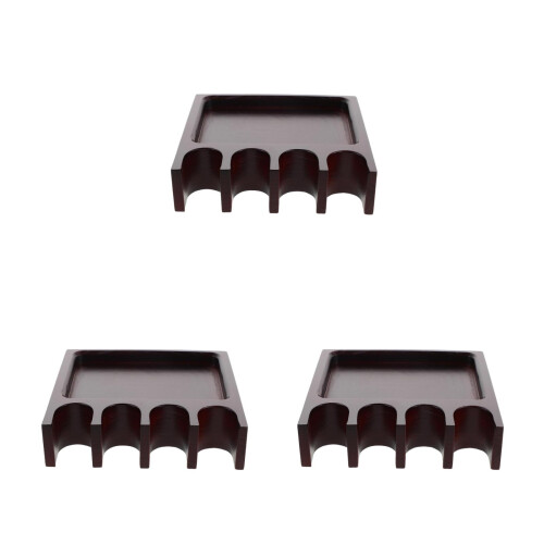 3Pièces Support Portable Quatre Slots Pour Queues De Billard 2