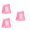3Pièces Multifonction Chat Rose Respirant Pour Toilettage 5
