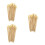 300Pièces Accessoires En Bambou Khaki Pour Kit DIY 8