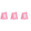 3Pièces Multifonction Chat Rose Respirant Pour Toilettage 3